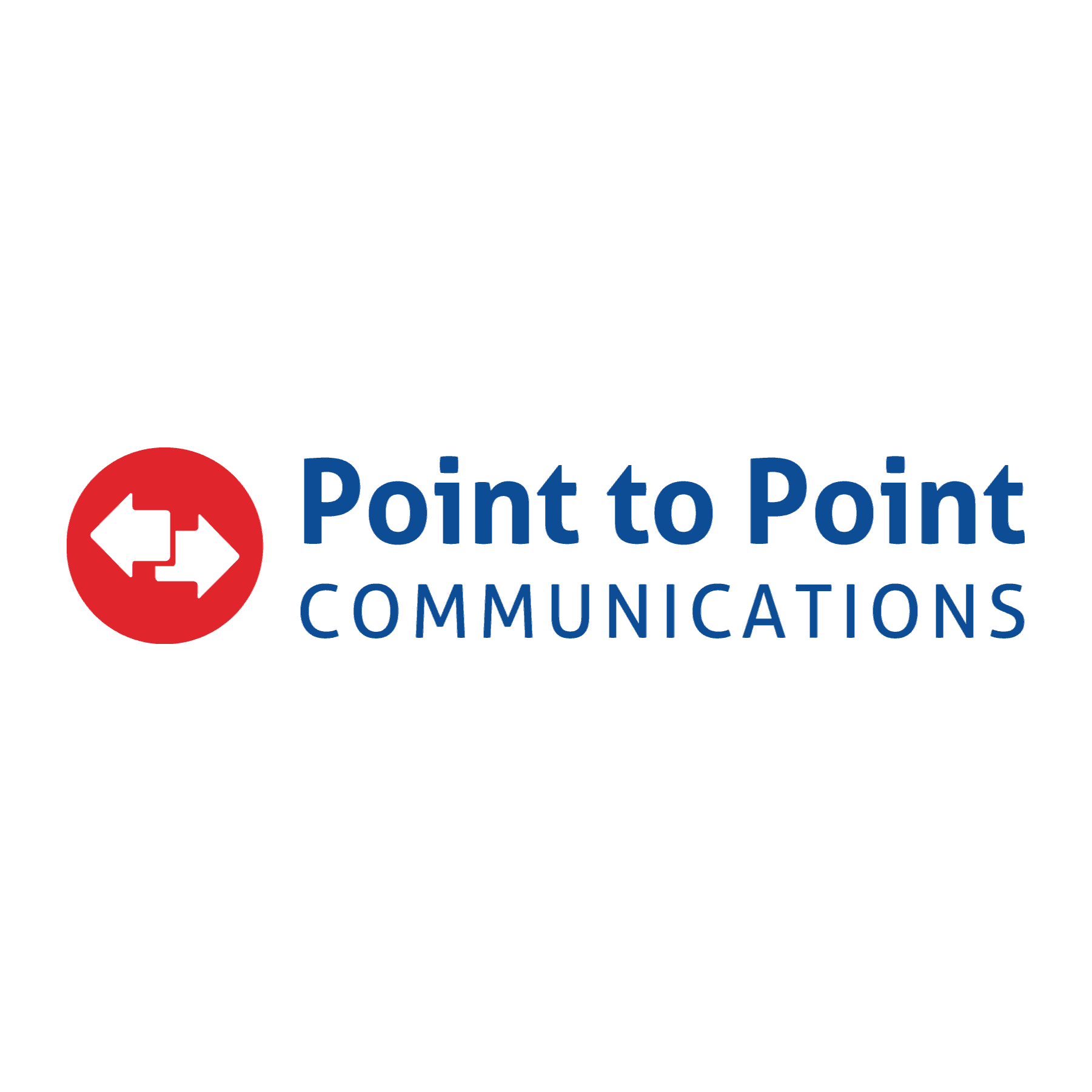 <p>Point to Point Communications</p> logo