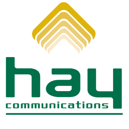 <p>Hay Communications</p> logo