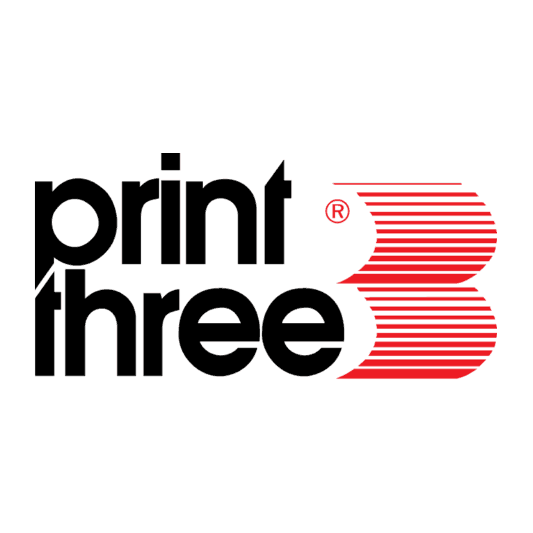 <p>PRINT THREE</p> logo