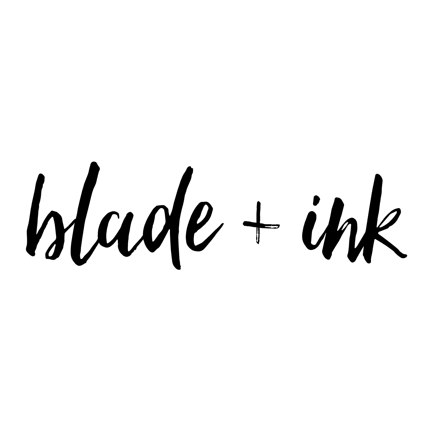 <p>Blade + Ink</p> logo