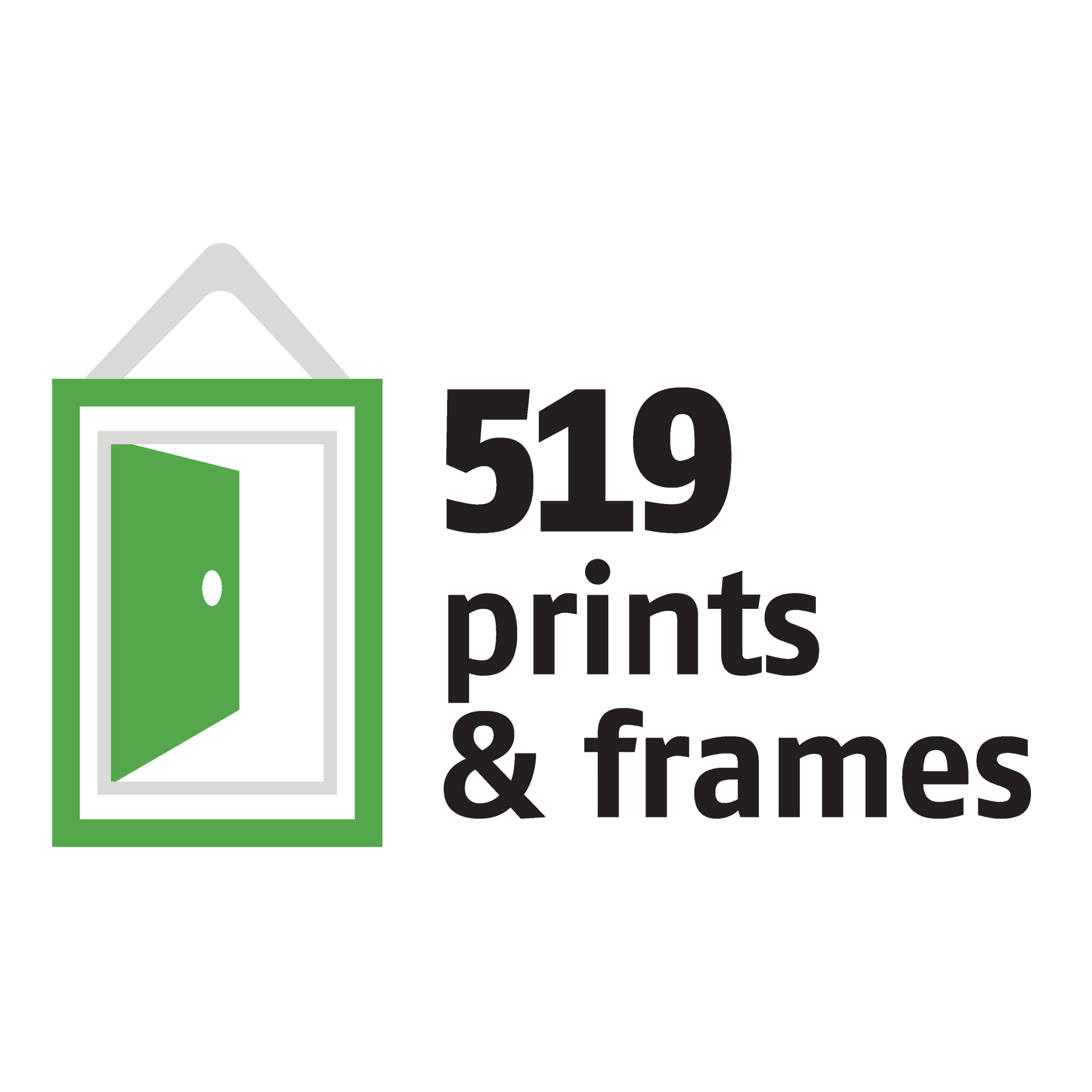 <p>five one nine prints &amp; frames</p> logo