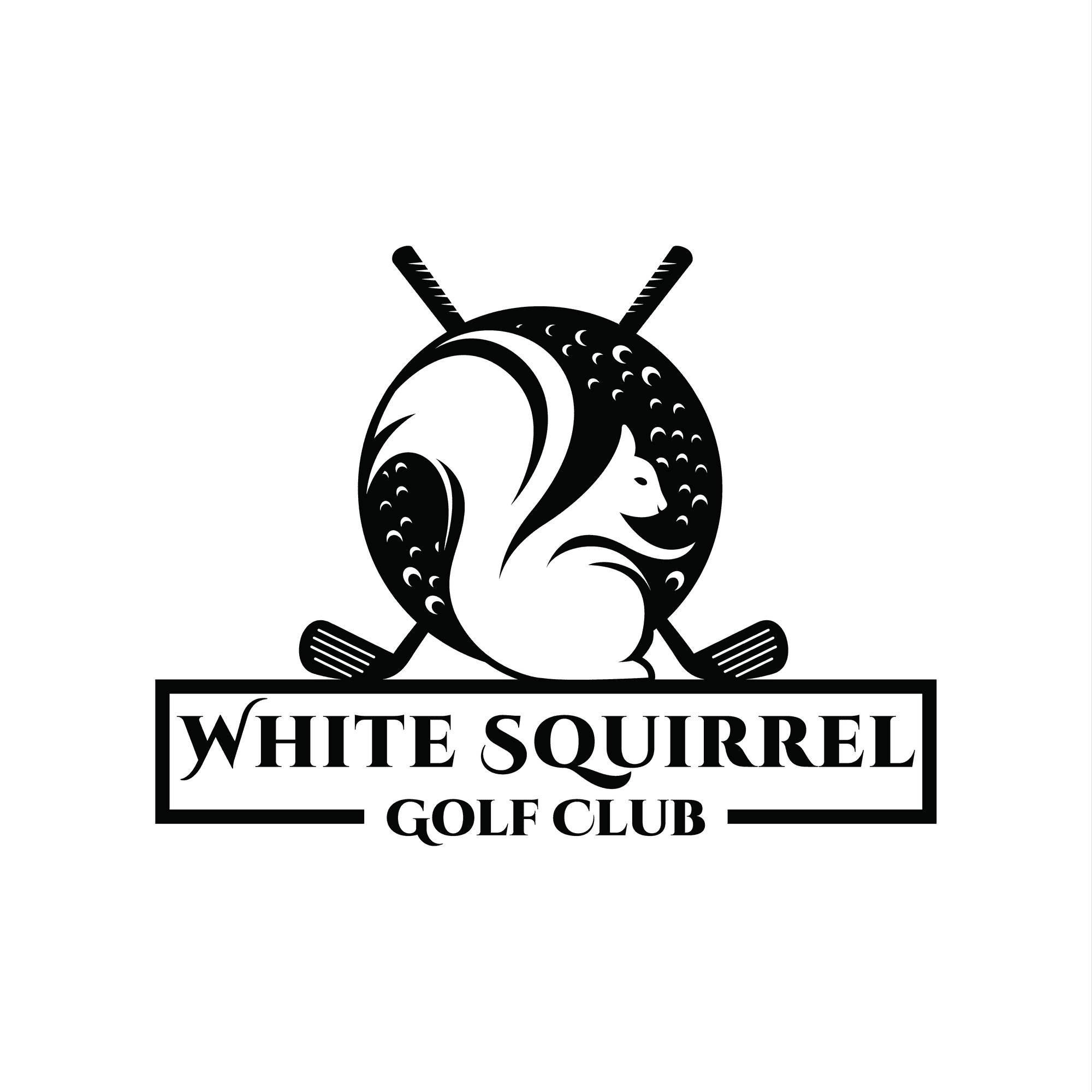 <p>White Squirrel Golf Club</p> logo