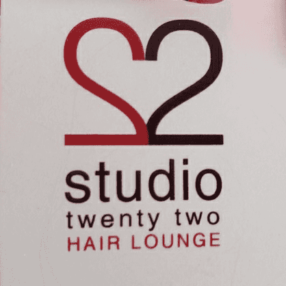 <p>Studio 22 Hair Lounge</p> logo