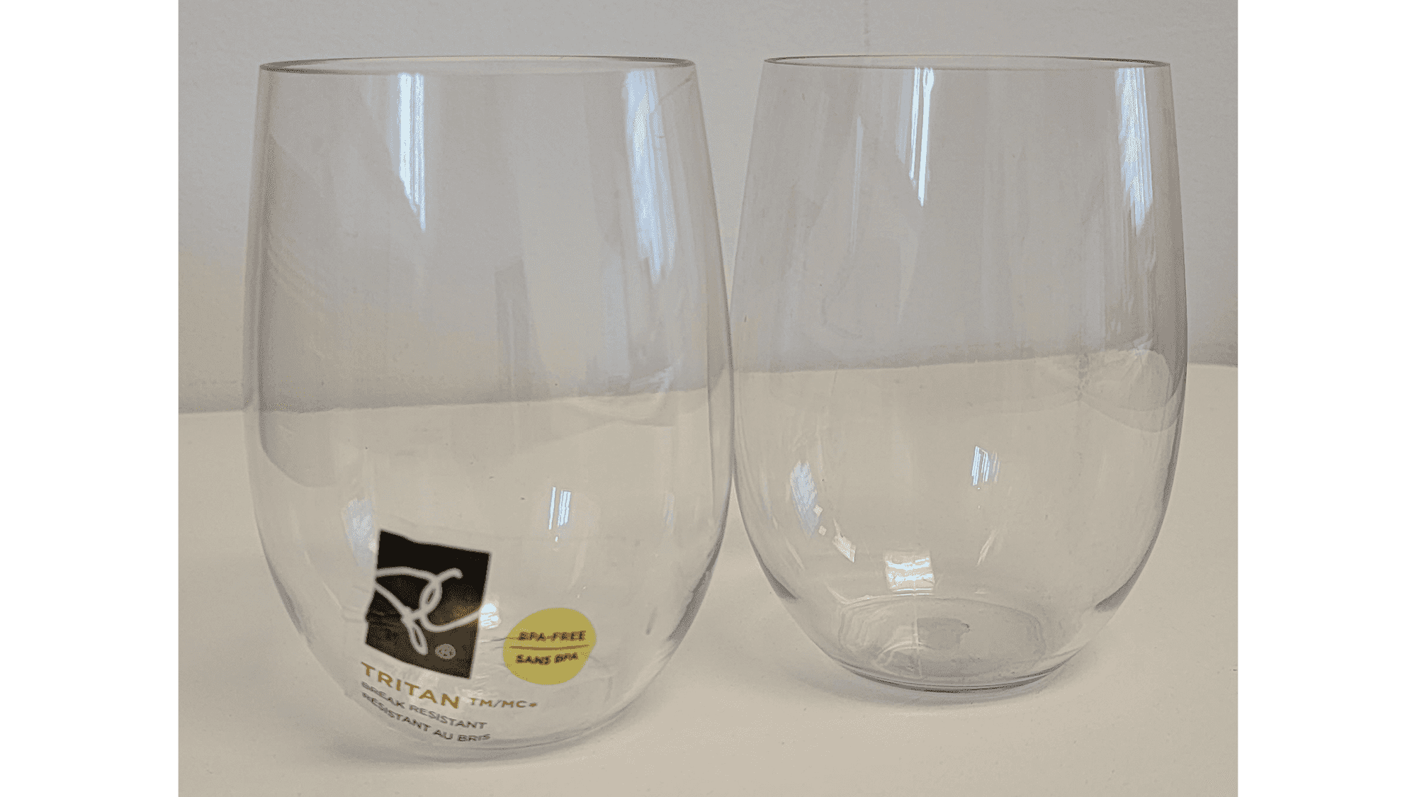 Pair of Stemless Wine Glass