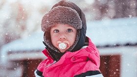Child's Winter Clothing:  Hats, Gloves and Scarves supporting image.