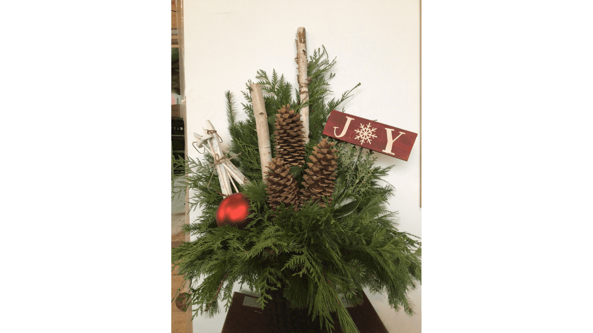 Joy Festive Christmas Planter