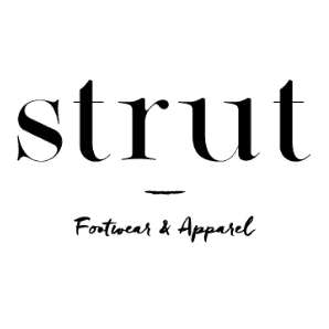 <p>Strut Footwear &amp; Apparel</p> logo