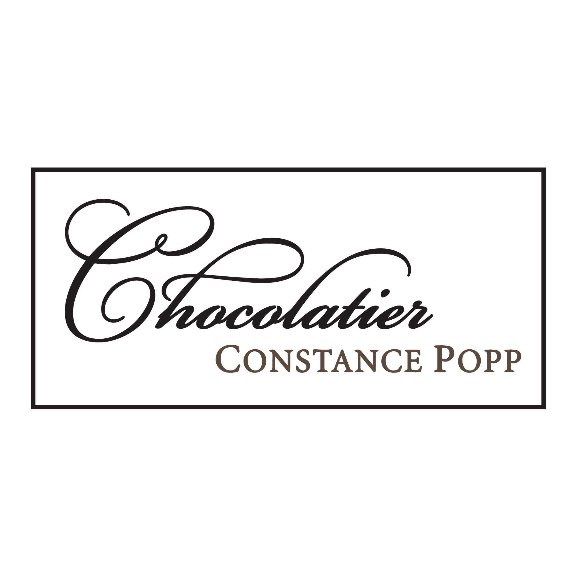 <p>Chocolatier Constance Popp</p> logo