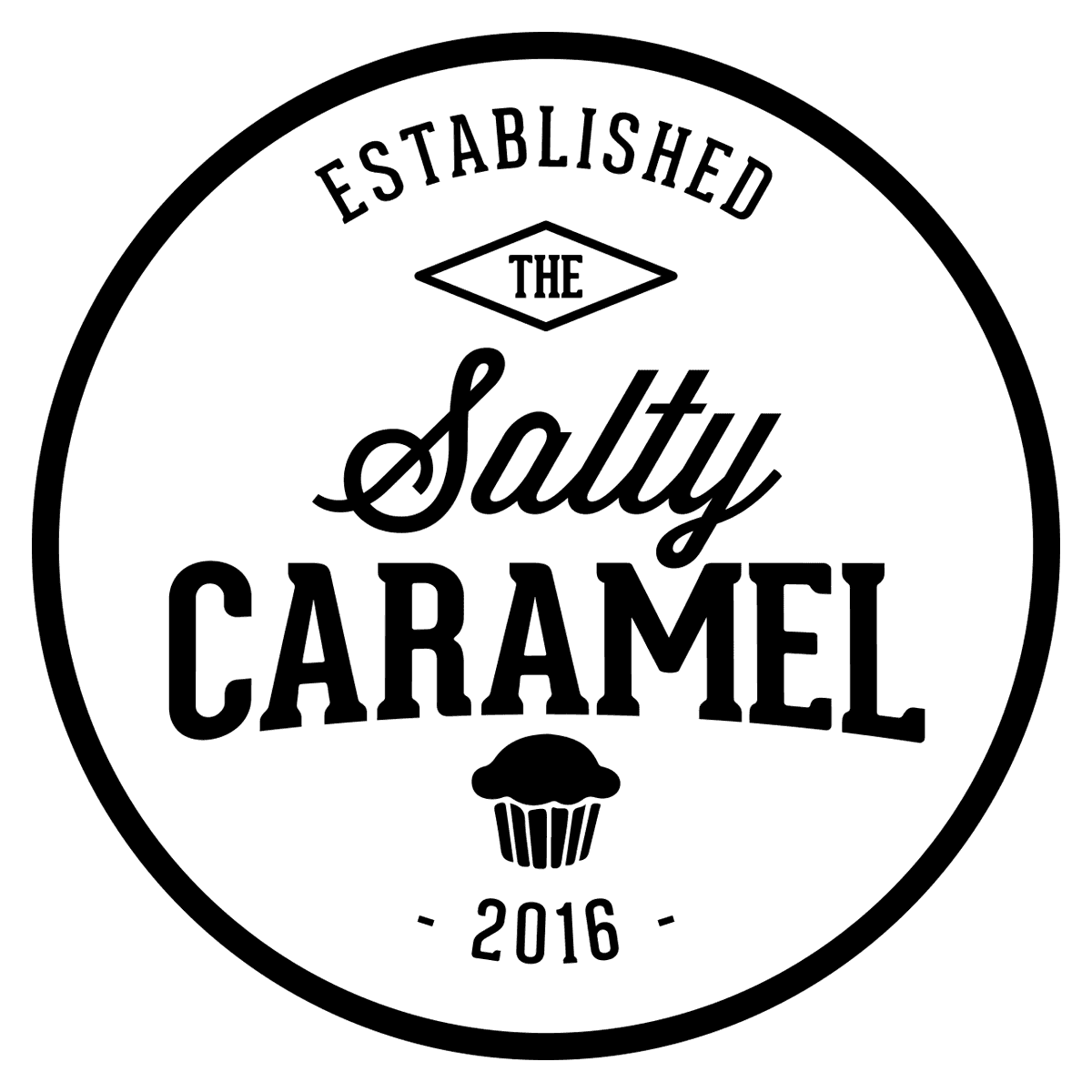<p>The Salty Caramel</p> logo