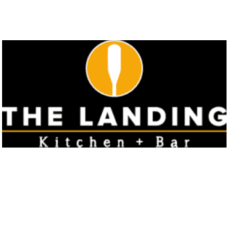 <p>The Landing</p> logo