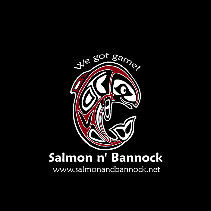 <p>Salmon n' Bannock</p> logo