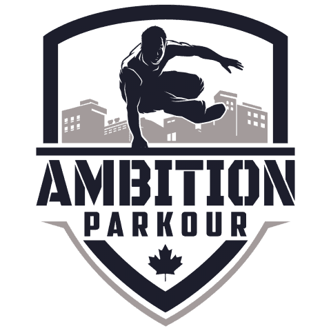 <p>Ambition Parkour</p> logo