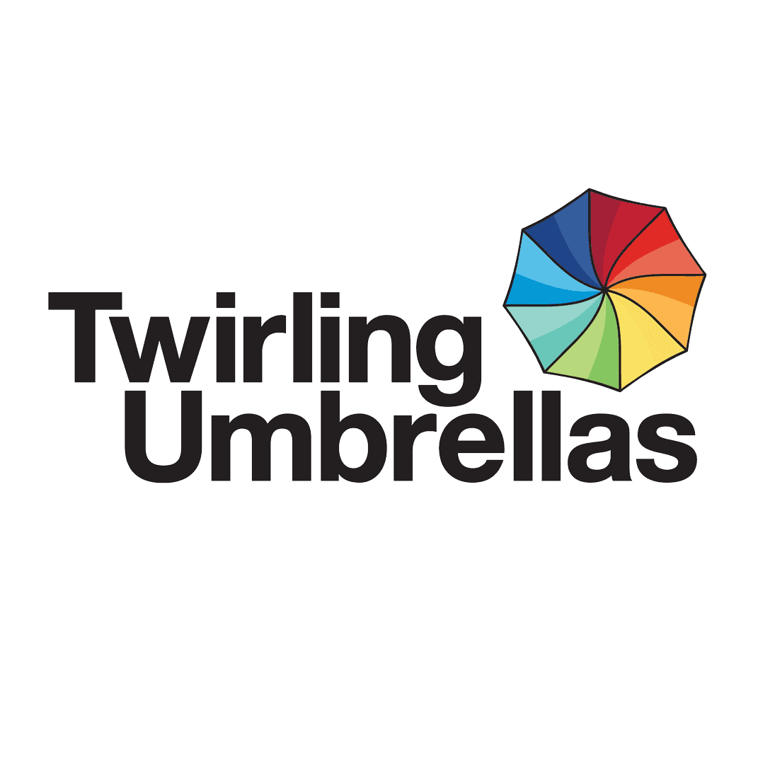 <p>Twirling Umbrellas</p> logo