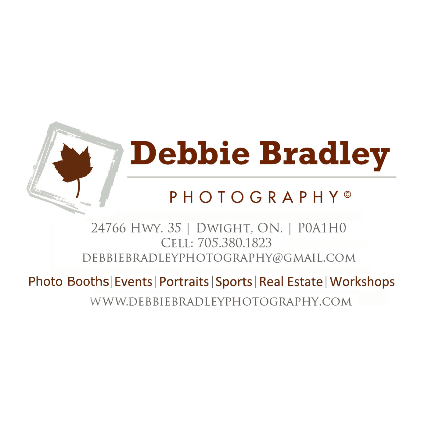 <p><span class="ql-size-small">Debbie Bradley Photography</span></p> logo