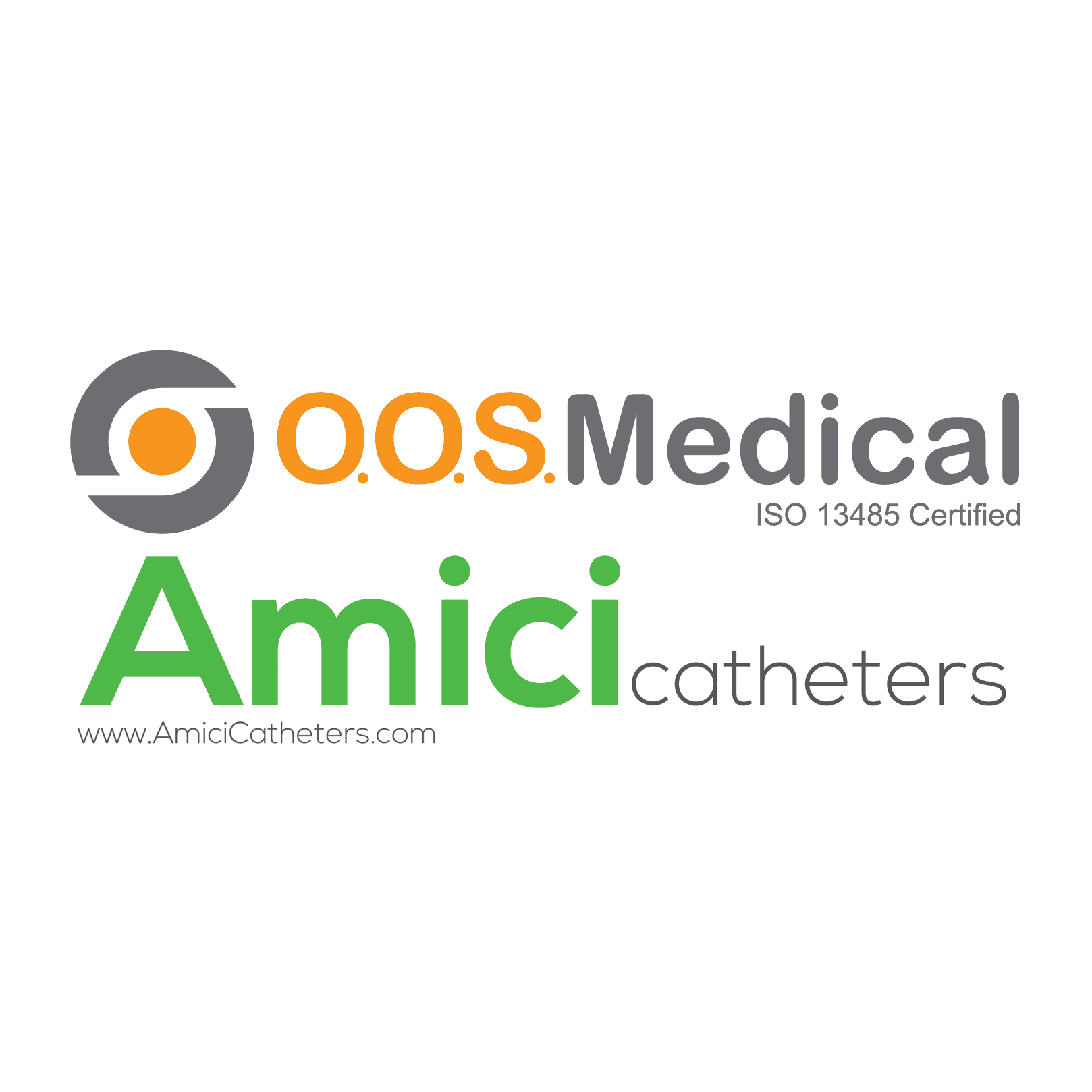 <p>Amici Catheters/OOS Medical</p> logo