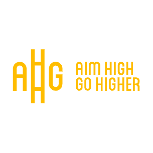 <p>Aim High Go Higher</p> logo