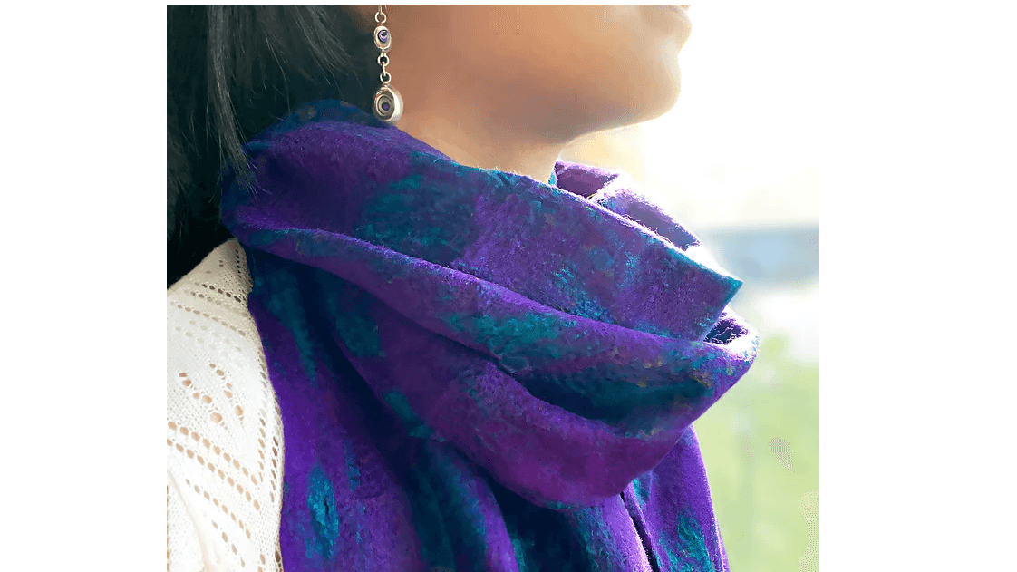 Wrapped in Courage Purple Scarf #2