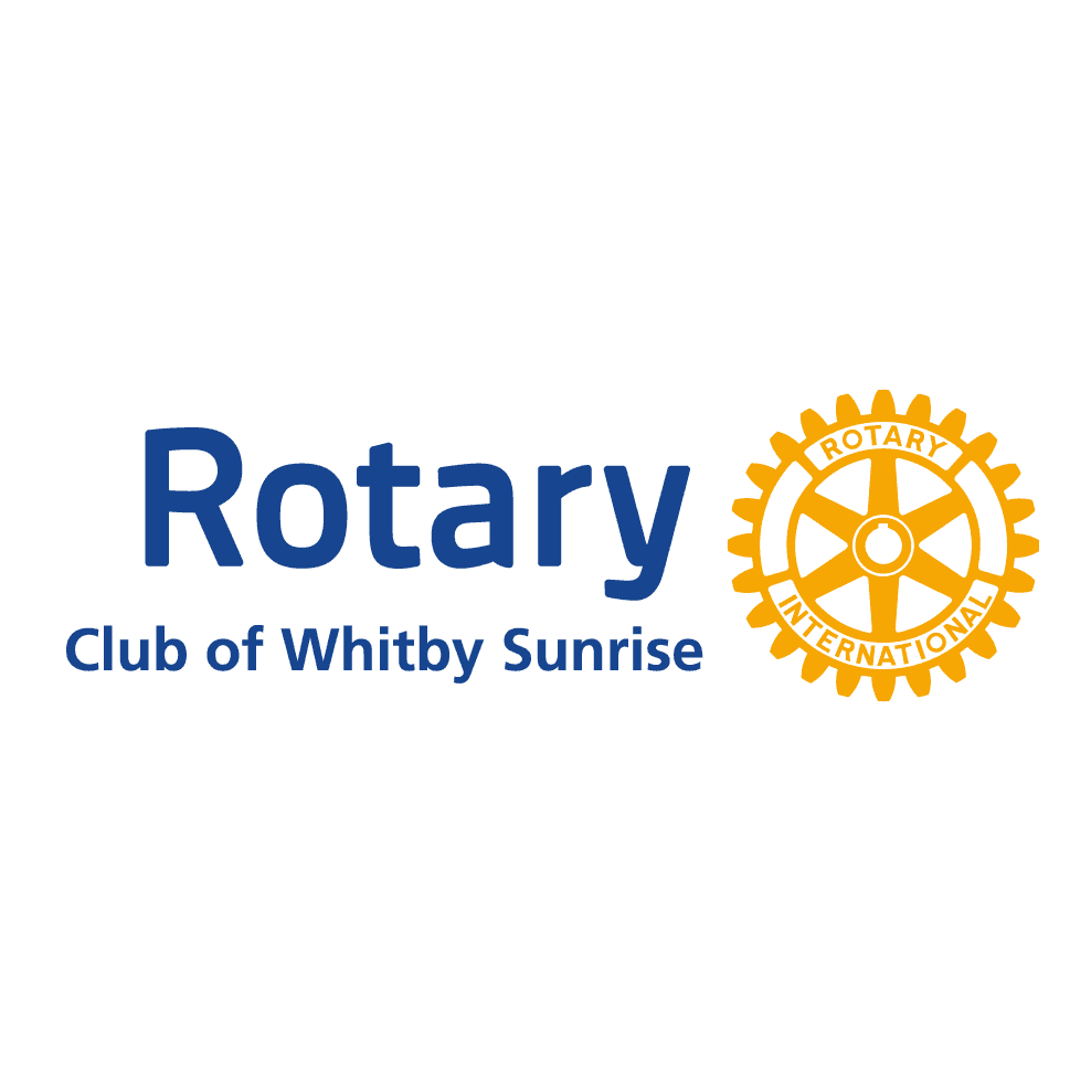 <p>Rotary</p><p>Club of Whitby Sunrise</p> logo