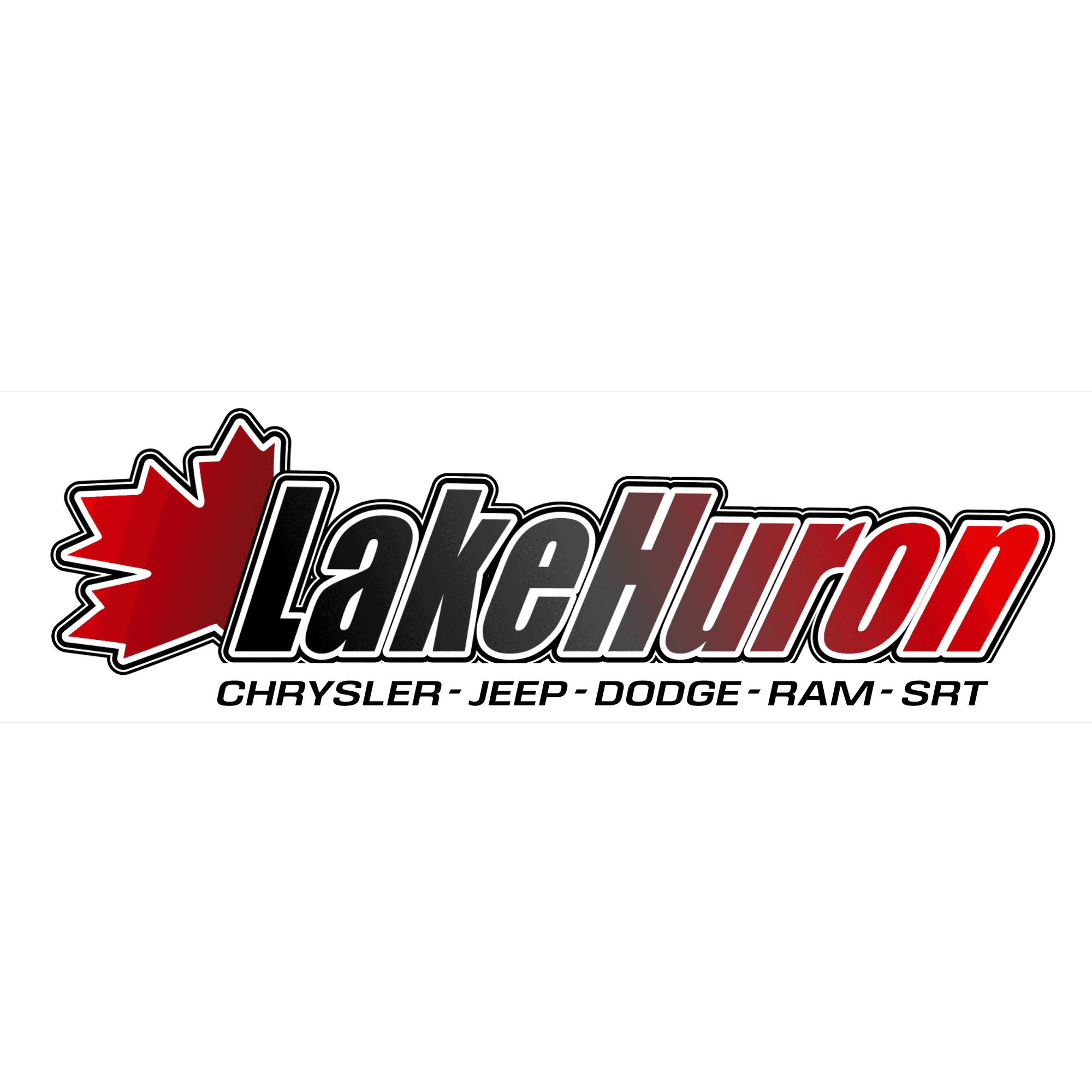 <p>Lake Huron Chrysler</p> logo