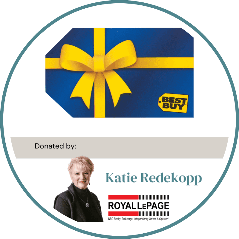 <p>November 20</p><p>$250 Best Buy Gift Card</p><p><span class="ql-size-small">Donated by Katie Redekopp (Broker, Royal LePage)</span></p> logo