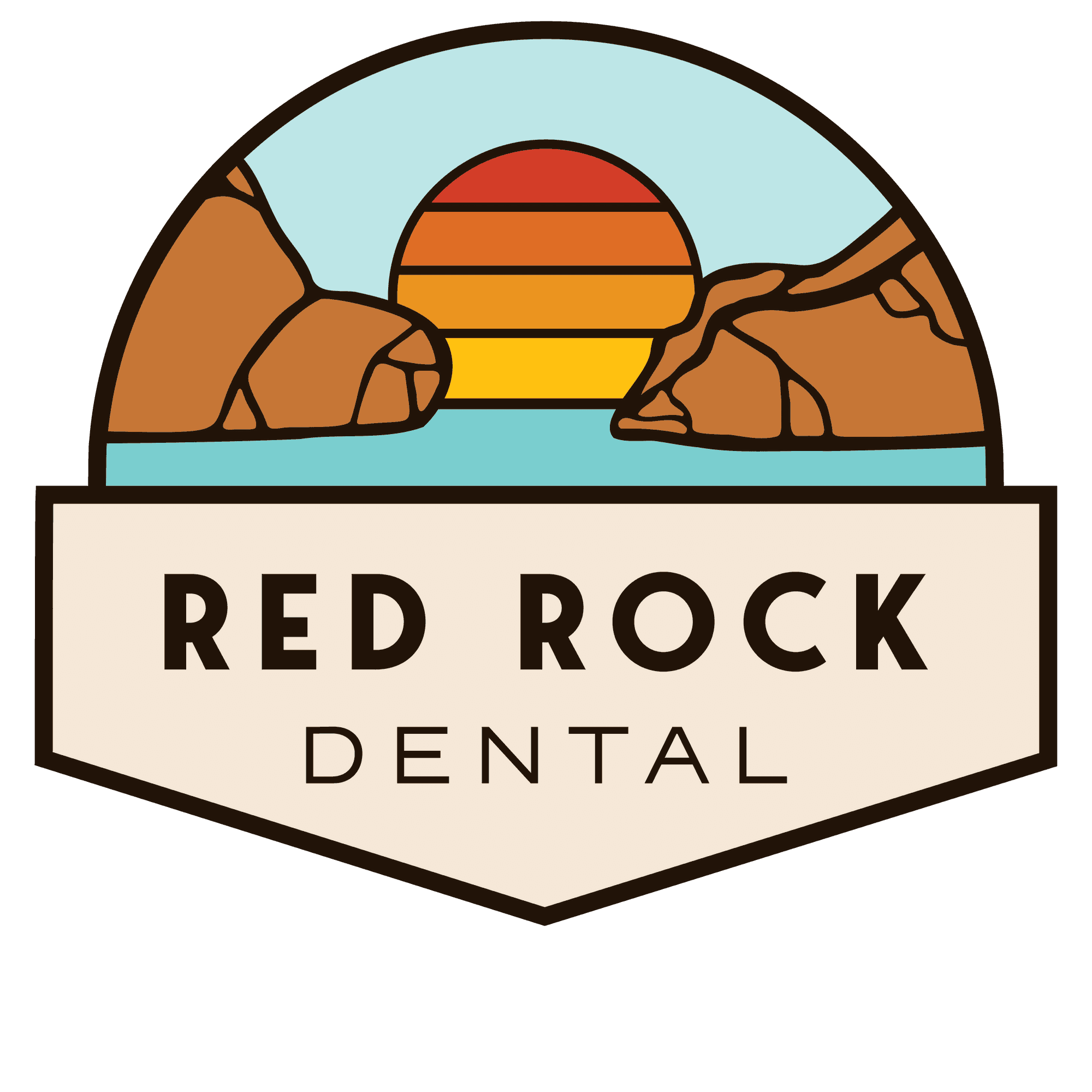 <p>Red Rock Dental</p> logo