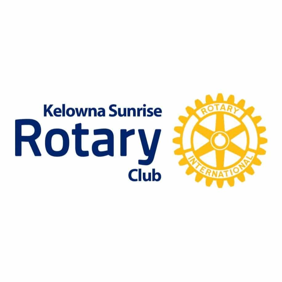 <p>Kelowna Sunrise Rotary Club</p> logo