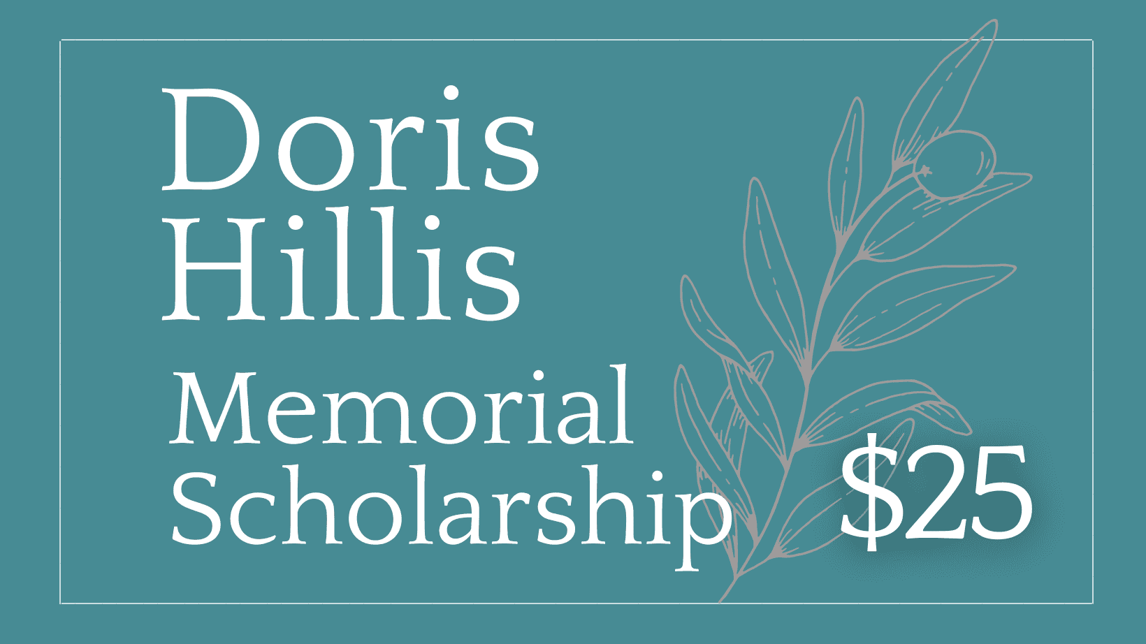 Doris Hillis Scholarship supporting image.