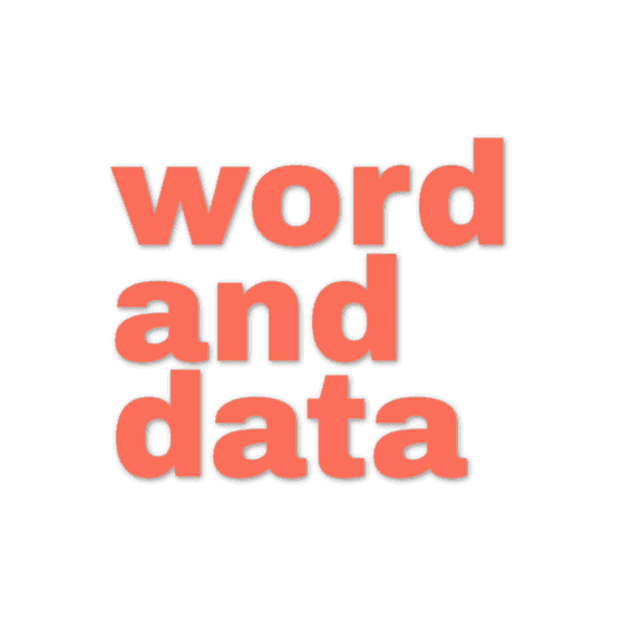 <p>word and data</p> logo