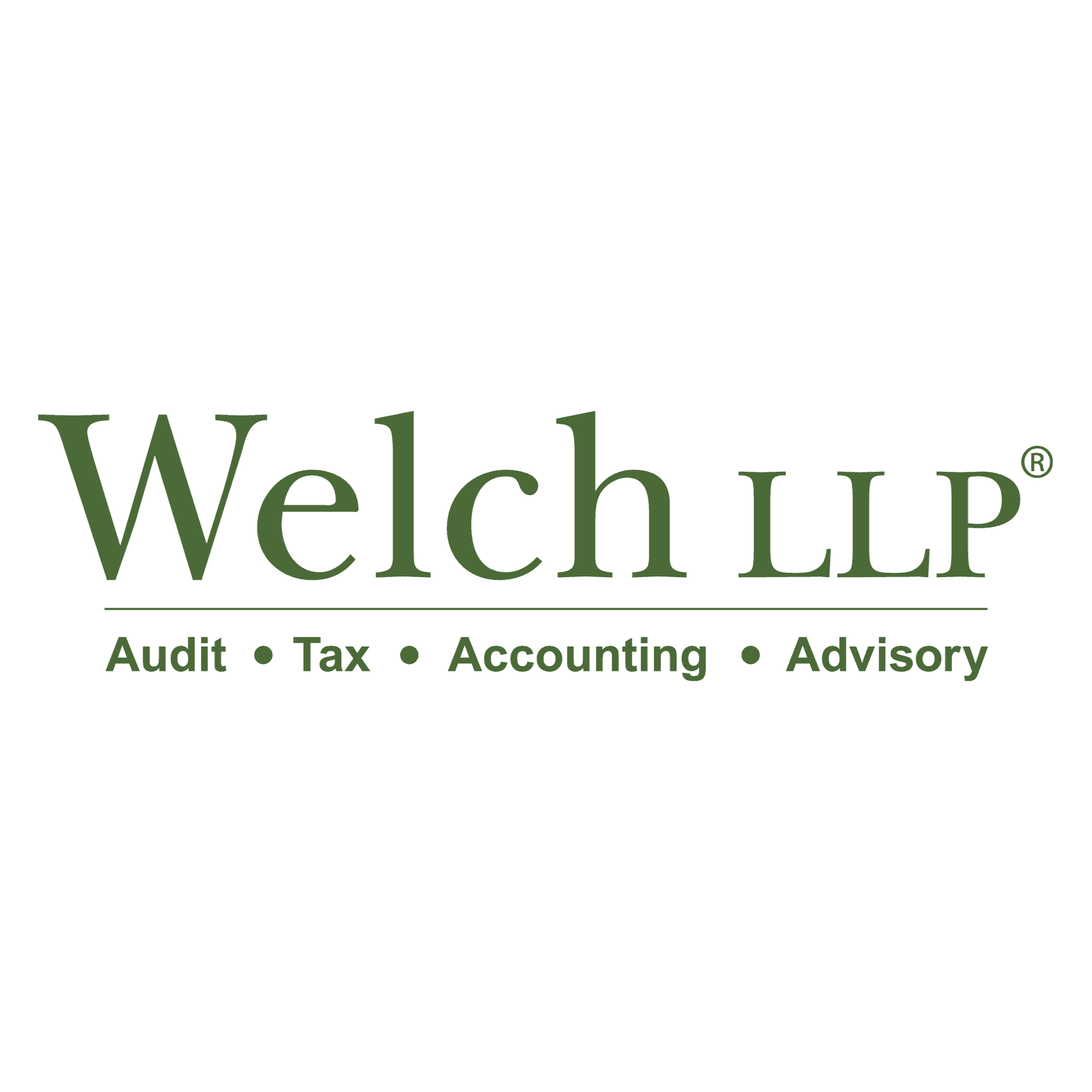 <p><a href="https://welchllp.com/" rel="noopener noreferrer" target="_blank" style="color: rgb(0, 55, 0);">Welch LLP</a></p> logo