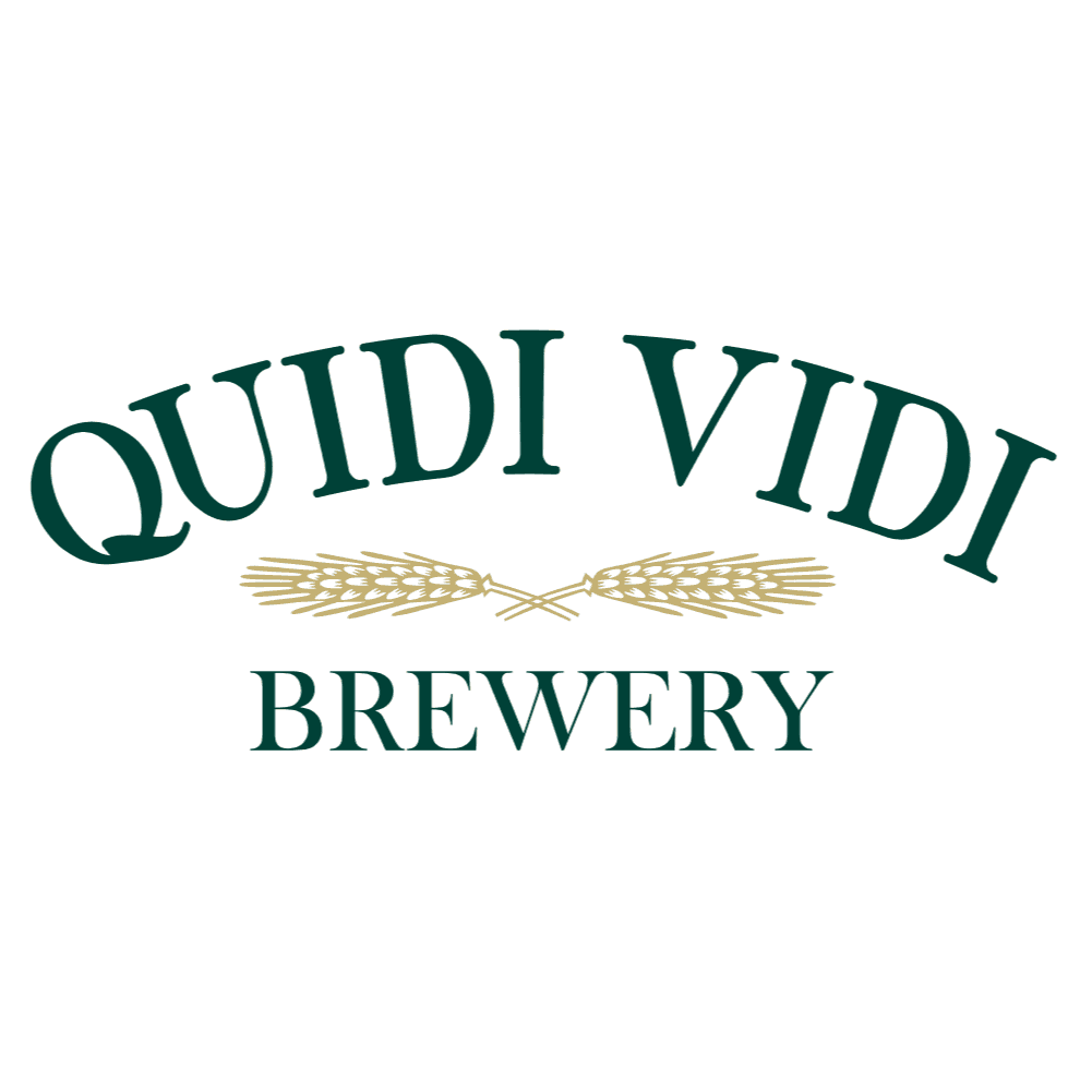 <p>Quidi Vidi Brewing</p> logo