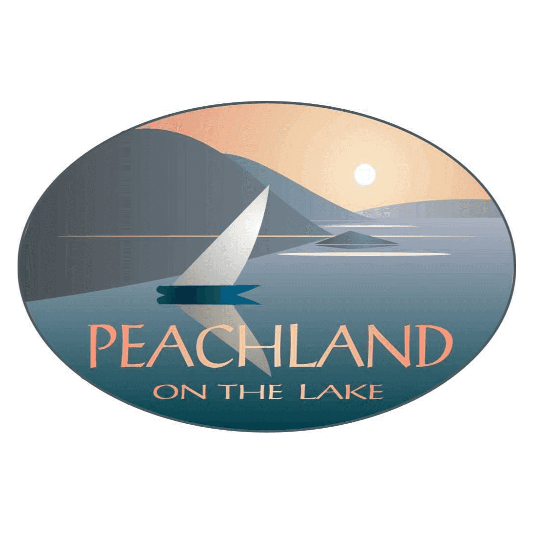 <p>District of Peachland</p> logo