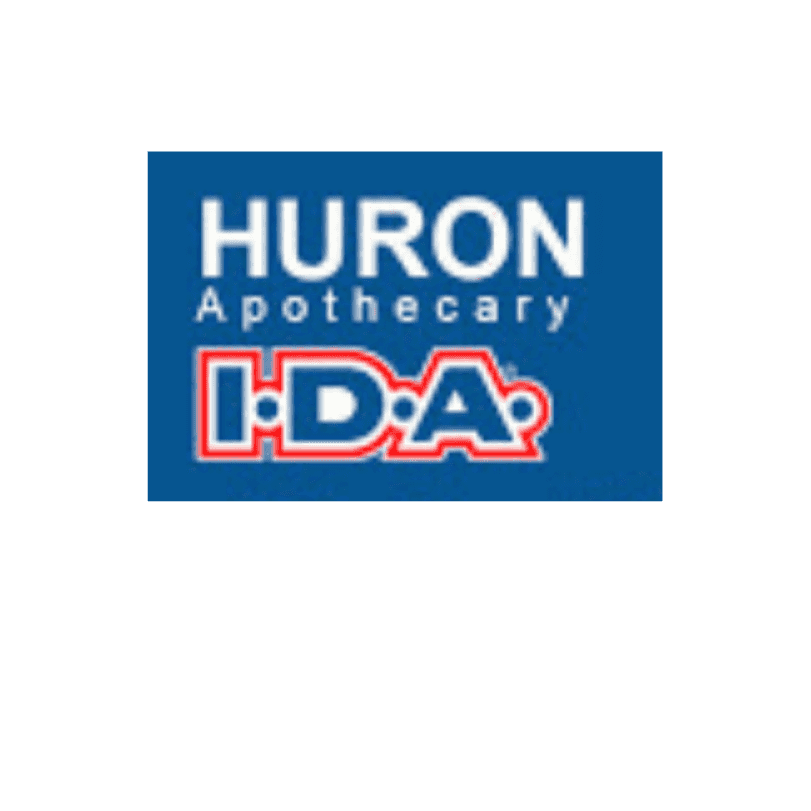 <p>Huron Apothecary</p> logo