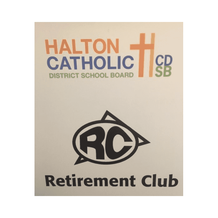 <p>HCDSB Retirement Club</p> logo